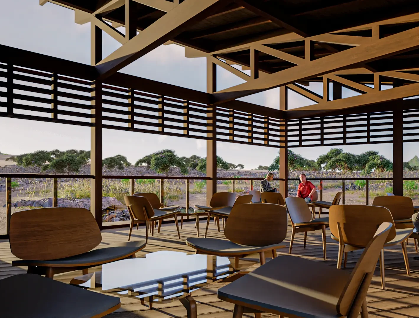 Render - Patio interno