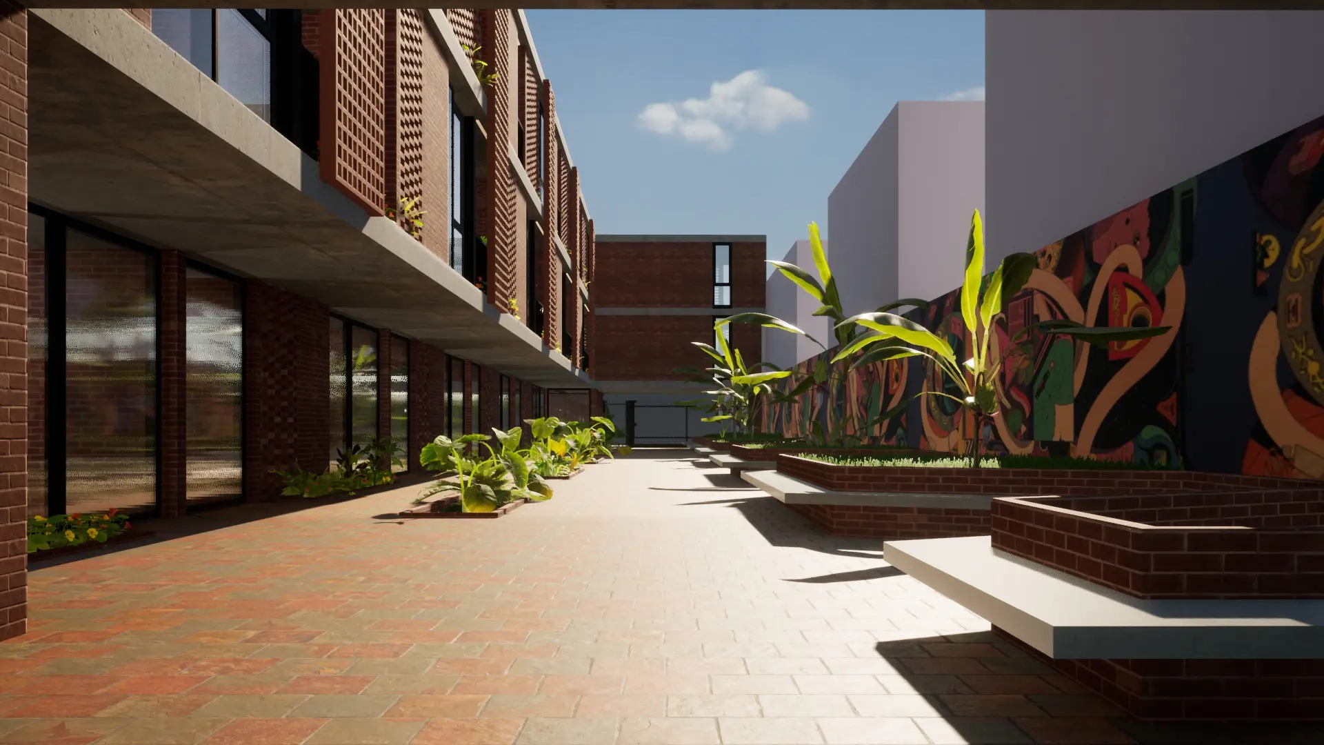 Render - Pasillo Interno