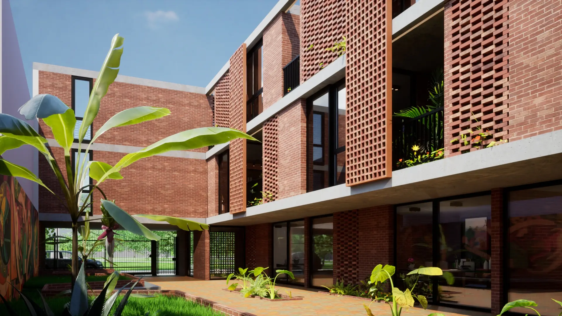 Render - Pasillo Interno