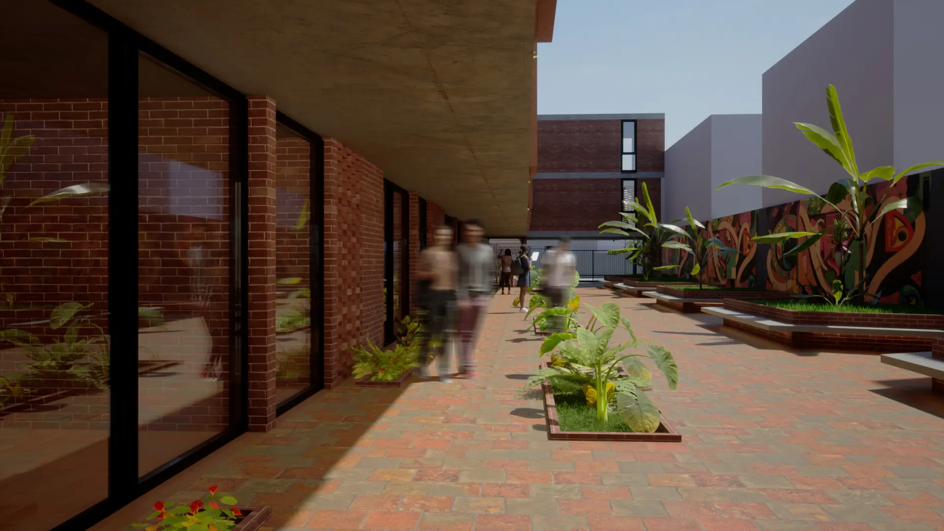 Render - Pasillo Interno