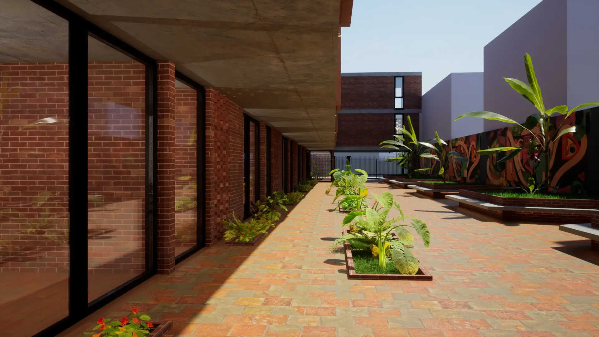 Render - Pasillo Interno